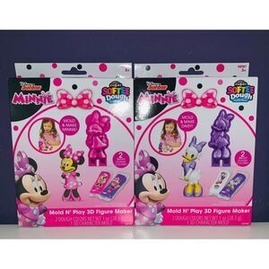 Minnie Mouse & Daisy Mold & Play 3d Figure Set NEW